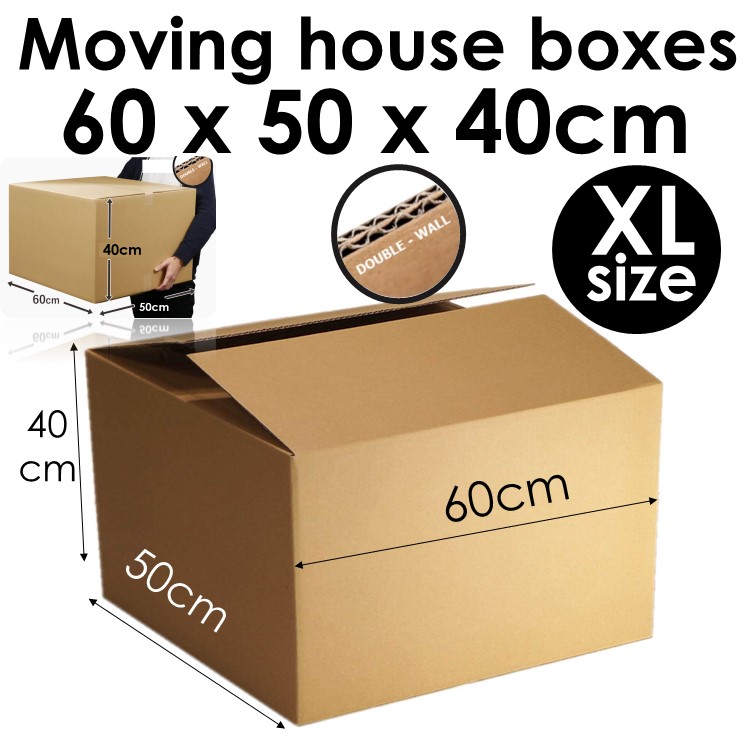 Big Moving Box house / Double wall Packaging Carton Box / Storage Box / Courier box Carton Box / Cardboard Box size L or XL