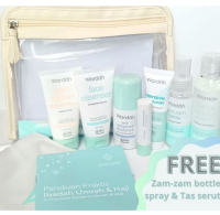 Wardah Paket Haji & Umrah - Non Alkohol - Non Fragrance (Cleanser Moisturizer Sunscreen Deodorant Multipurpose Sanit
