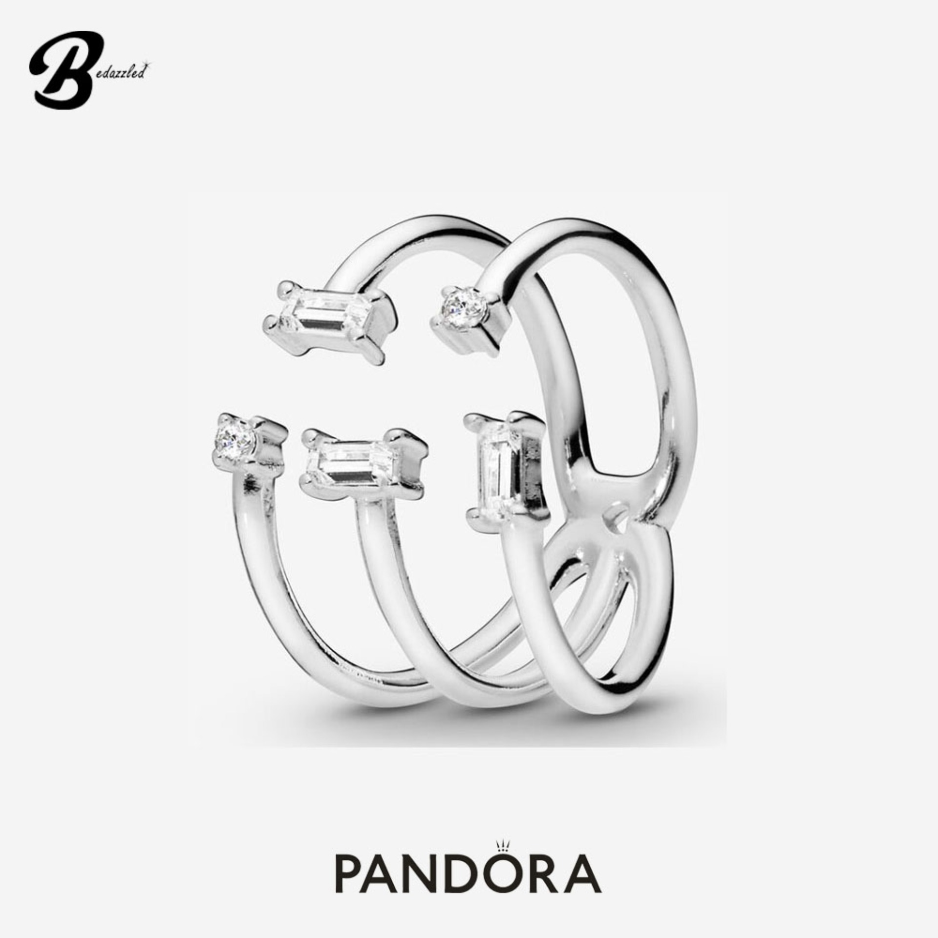 Pandora Open Ice Cube Ring 197527CZ