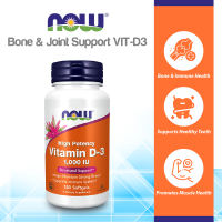 NOW FOODS Supplements Vitamin D-3 1000 IU High Potency Structural Support* 180 Softgels