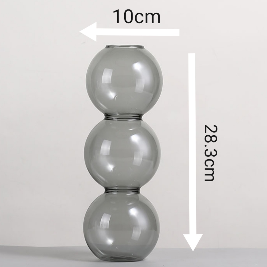 Minimalism glass vase/glass vessel/flower vase/flower pot/home decor/flower vessel/nordic/VS009