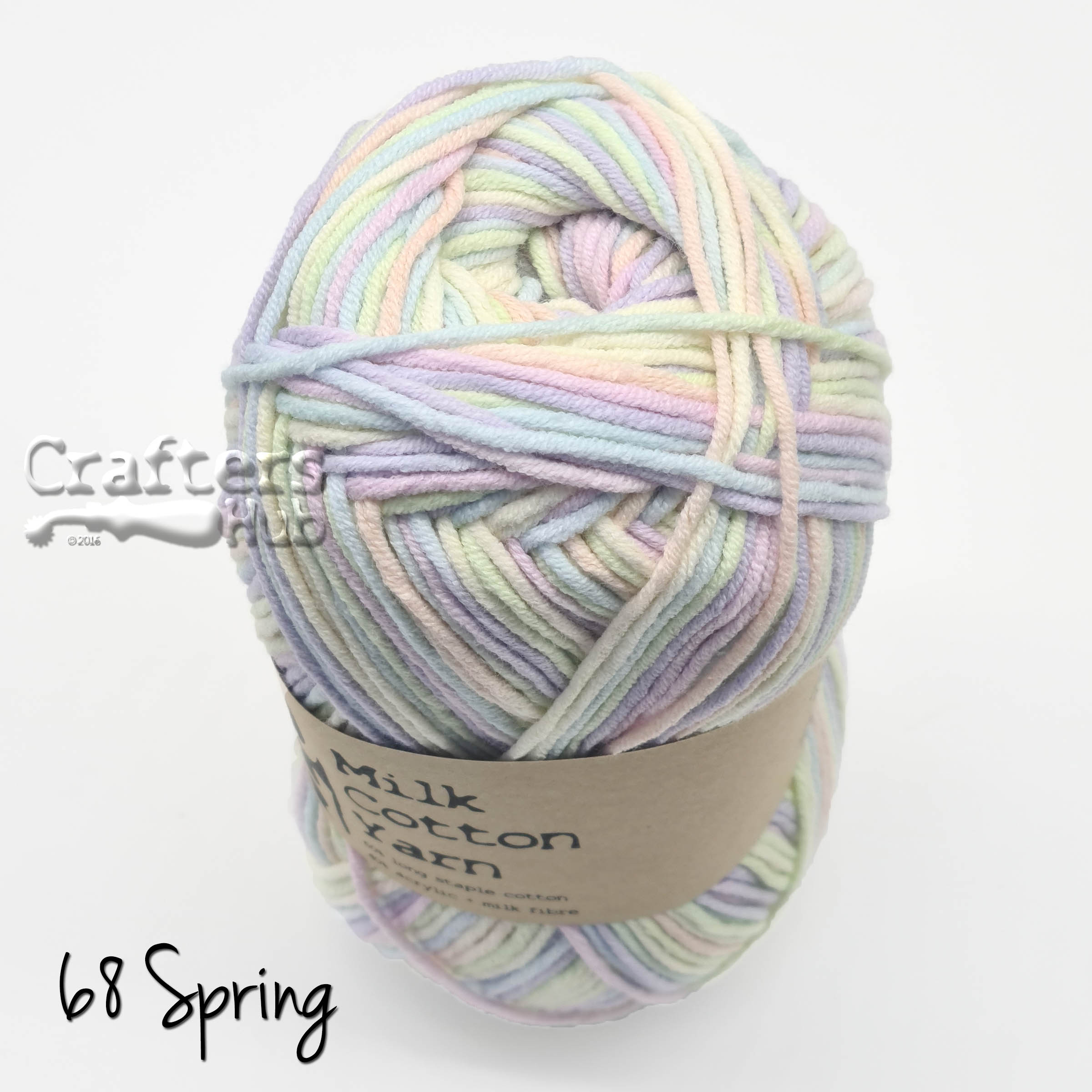 Pastels 5-ply milk cotton yarn 100g