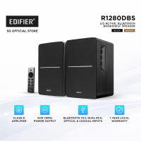Edifier Bookshelf R1280DBs Speaker with Sub-Out & Bluetooth 5.0 [ Soundfield Spacializer/ Bluetooth Audio Streaming / Sub-out & OPT/COAX Inputs/ Classic Wood Finish/ Precise Control/ Wireless Remote ]