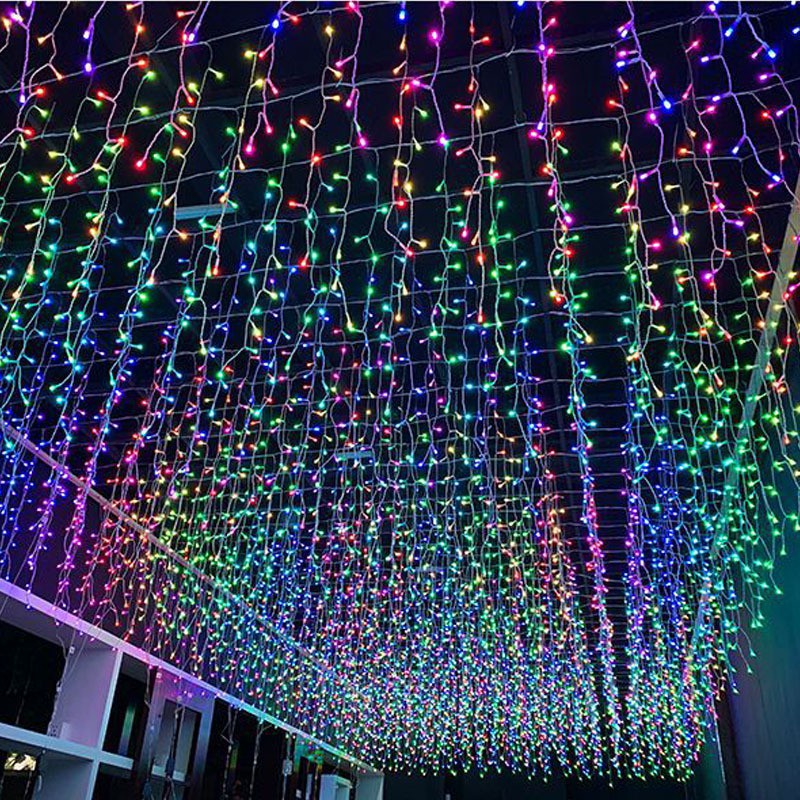 [SG STOCK]4M LED String Light Fairy Curtain Lights Wedding Festive Christmas Decoration Lighting String Curtain Ceiling Light