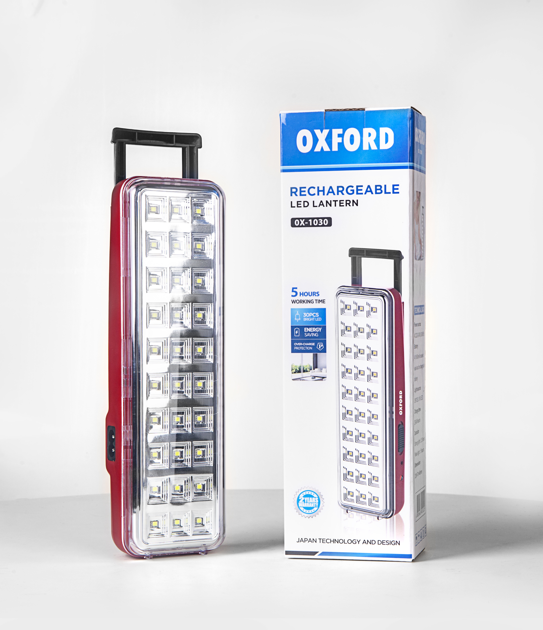 OXFORD OX1030 LED RECHARGEABLE EMERGENCY LANTERN LAMP LIGHT CAMPING