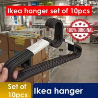 ikea hanger set of 10pcs original Plastic Hangers Heavy Duty Dry Wet Clothes Hangers