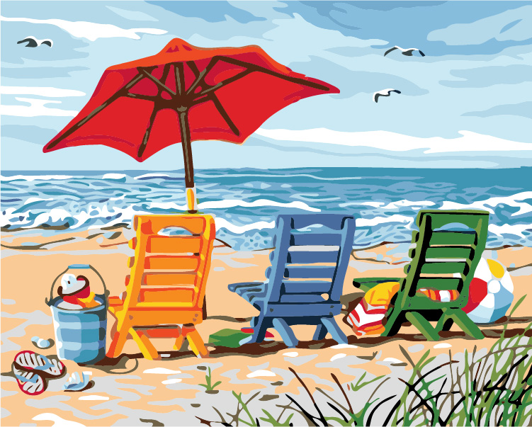 【Mi Art Supplies】🔥Wholesale Price🔥 Framed Paint By Number 40x50cm Canvas Art Set