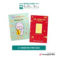 Fortune Mr Merlion 0.1 gram 999.9 Fine Gold Bar [The Singapore Mint]