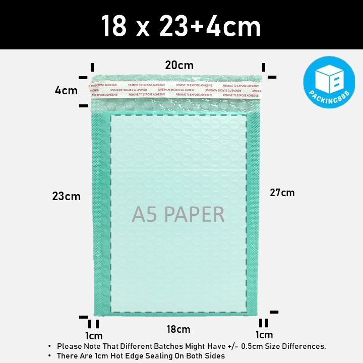 ✅【UPGRADED 2023】Black White Beige Pink Green Bubble Wrap Padded Plastic Poly Envelope Packaging Protective Bubblewrap Polymailer Material Bubble Envelope Tape Courier Poly Mailer Bag (PACKING888)