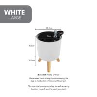 Elevated Plastic Self-Watering Flower Pot | Elevated Plastic Flower Pot | Self Watering Flower Pot | Breathable Plant Pots | Lazy Planter Pots | Gardening Plants | Speckled Space