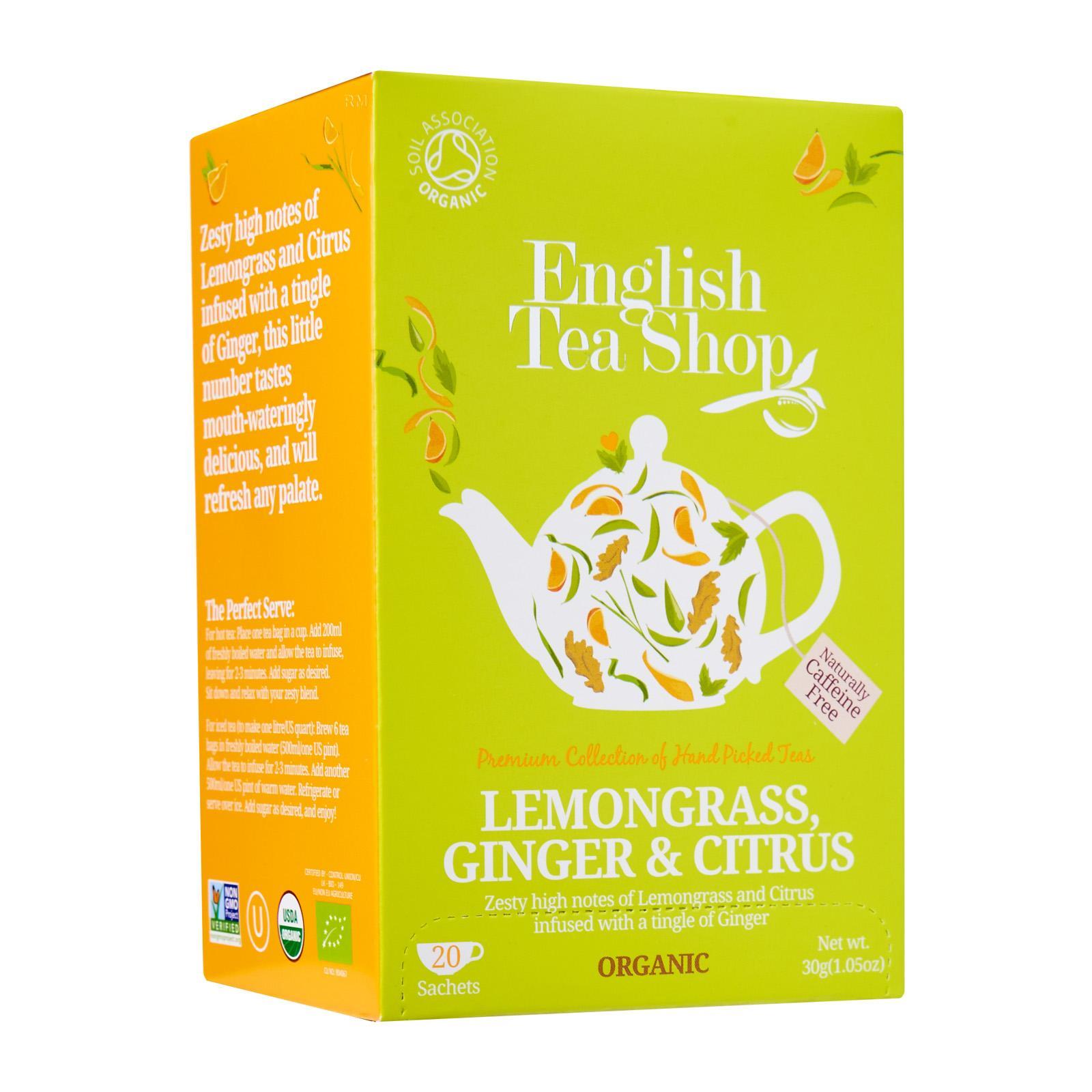 English Tea Shop Organic Lemongrass Ginger And Citrus Tea 20s Lazada Singapore