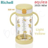 Richell AQULEA Straw Bottle Mug with Bottom Cover 320ml - 7 months+