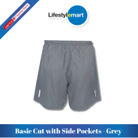 [Lifestylemart] Basic Cut Running Trunks with Pockets (NEW COLOURS: Grey / Navy Blue)