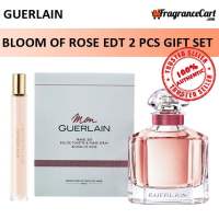 Guerlain Mon Guerlain Bloom of Rose EDT 2 Pcs Gift Set for Women (100ml EDT + 10ml Travel Spray) GiftSet Purse [Brand New 100% Authentic Perfume/Fragrance]