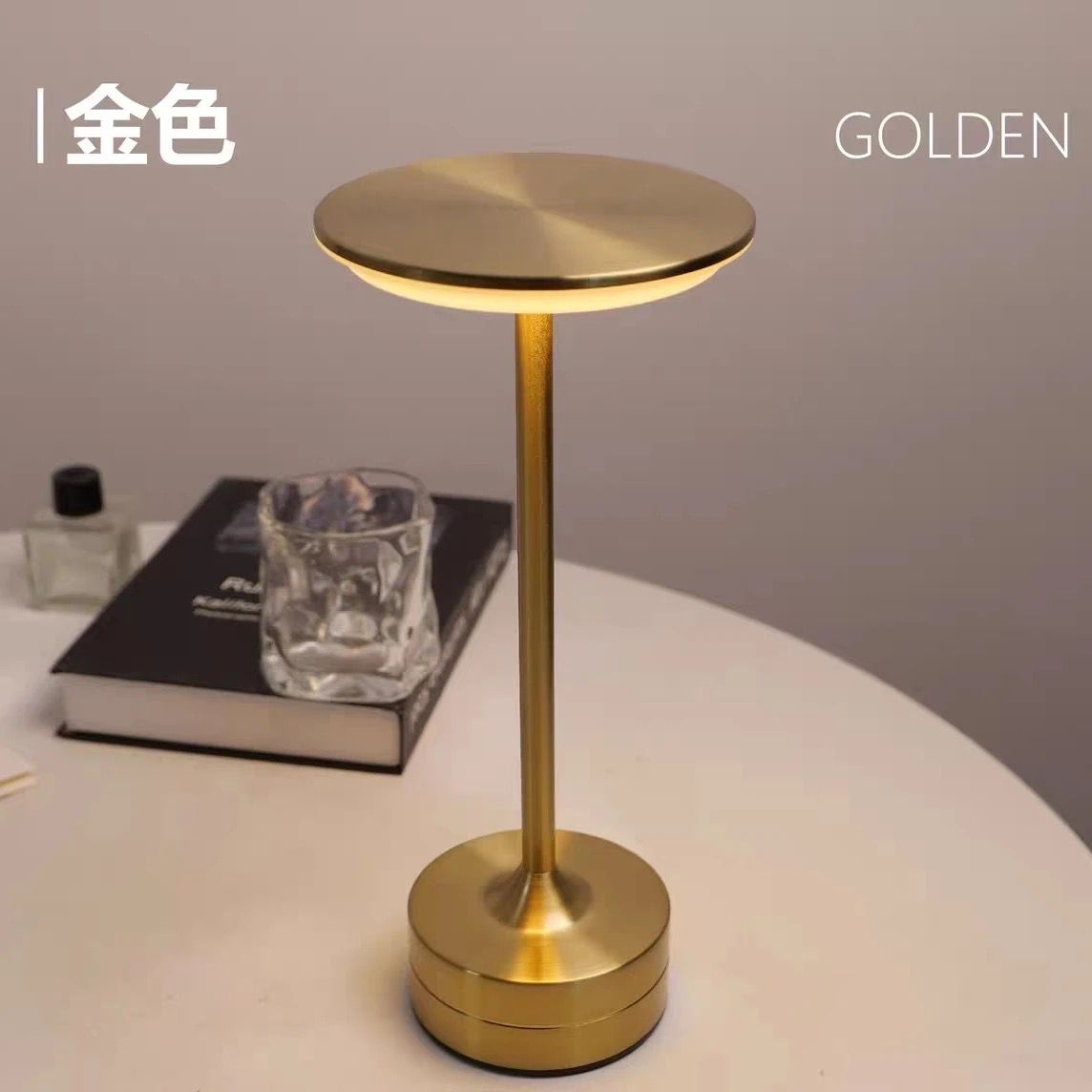 ✳️TSG65✳️ LED Mushroom Table Lamp Touch Dimming Portable Cordless LED Desk Light USB Rechargeable Bed Night Light LED Desktop Lamp USB Touch Dimming Metal Recharge Night Light Bedside Lamps Bedside Lamp Touch Control Dimmable Light