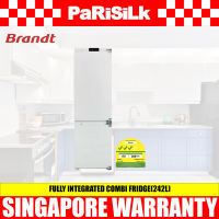 (Bulky) BRANDT BIC7757DA FULLY INTEGRATED COMBI FRIDGE(242L)(Energy Efficiency Class 3)
