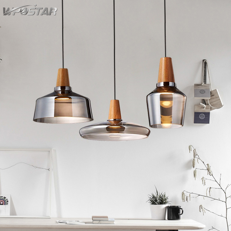 Nordic Glass Pendant Lights Modern Hanging Lamp Restaurant Lamps Loft Bar for Living Room Indoor Decor Lighting Fixture
