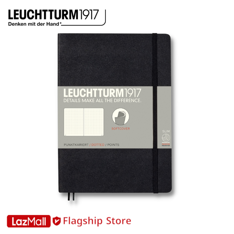 Leuchtturm1917 Softcover A5 Medium Notebook - Dotted |Plain 145 × 210 mm 123 pages High-quality Notebook