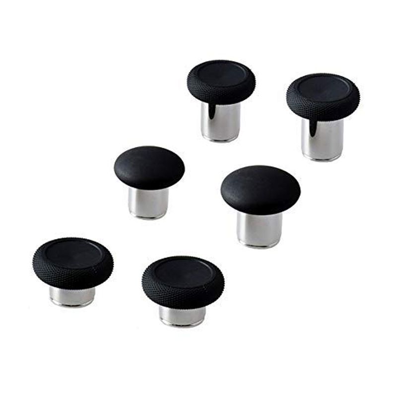 6 in 1 Swap Thumbstick Grips Replacement Parts for Xbox One Elite Controller - Black