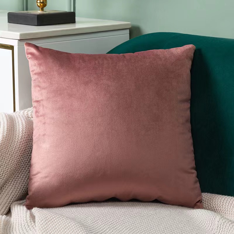 Cushion Cover Pillow Cover Solid Color Velvet 30x50cm40x40cm 45x45cm50x50cm Soft And Delicate Machine washable