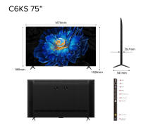 TCL C6KS Premium QD-Mini LED 4K TV | 55 65 75 inch | High HDR Brightness | Ultra Slim Design | AI Smart TV