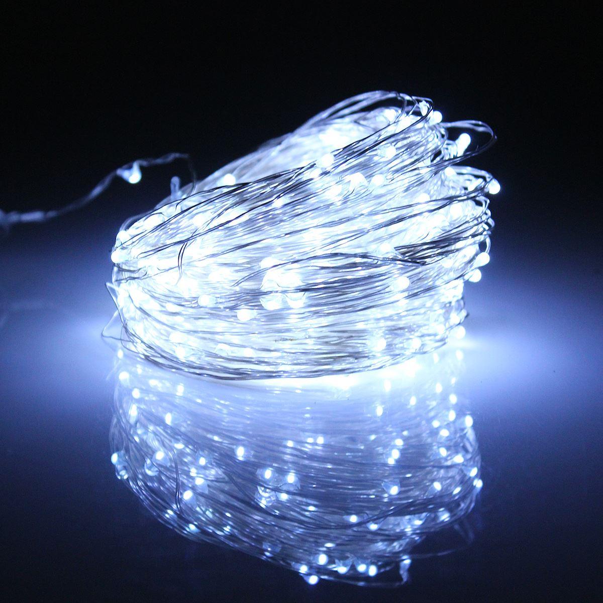 3M Silver Wire White lights LED 3 x AA Battery String lights Waterproof Holiday LED Strip lighting For Fairy Christmas Tree Wedding Party Decoration lamp