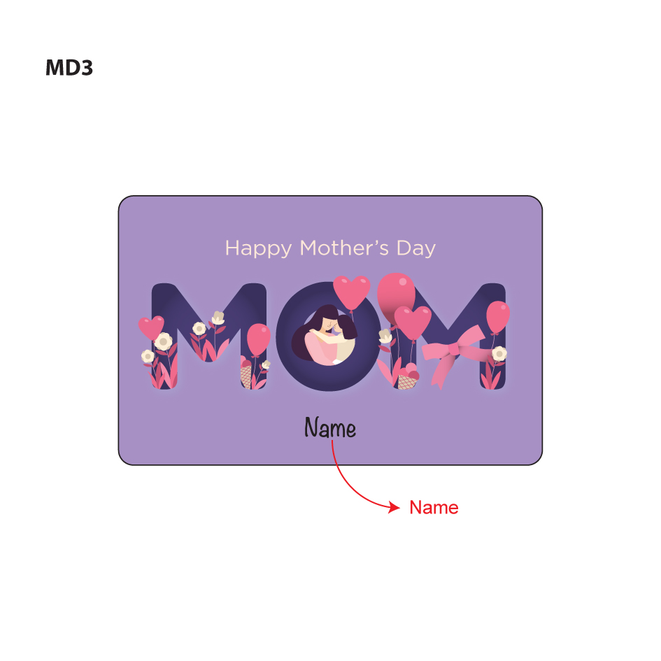 Mothers Day EZ Link Card Customisable with Personal Name