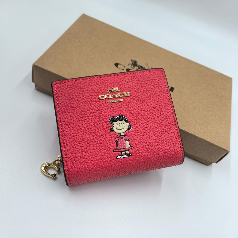 Womens Wallet Branded Snoopy Collaboration Printed Graffiti Pattern Short Zipper Wallet CBN91 CBN90 CBN89 CBK56