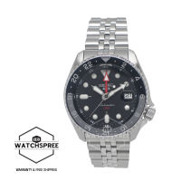 [Watchspree] Seiko 5 Sports Automatic GMT SKX Sports Style Silver Stainless Steel Band Watch SSK001K1