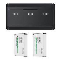 TELESIN NP-BX1 Battery Charger Charging Case Storage Box For Sony Camera