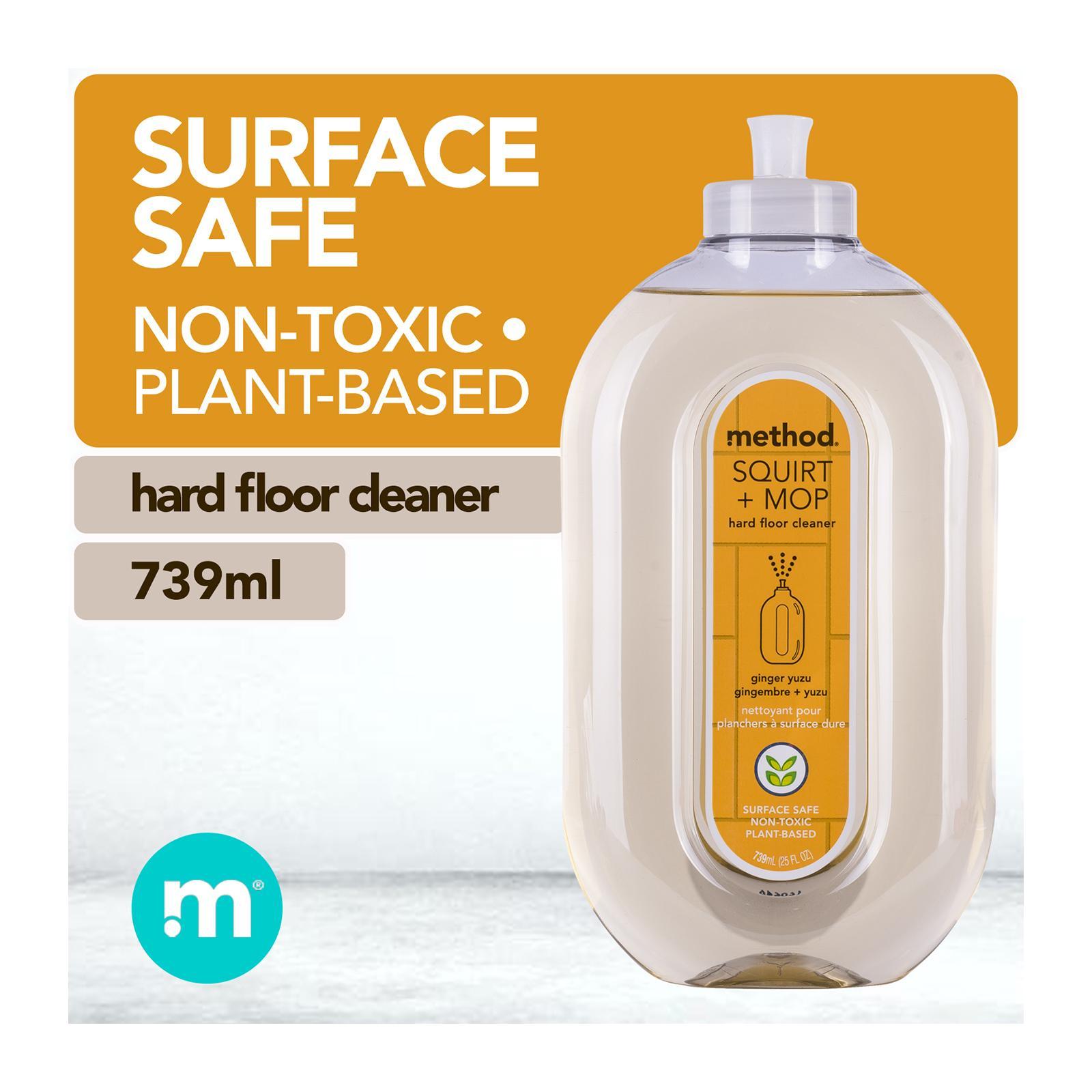 Method Squirt + Mop Non-Toxic And Biodegradable Hard Floor Cleaner 739ml-  Lemon Ginger