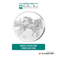 MAS 2026 Singapore Lunar Horse Nickel-Plated Zinc Proof-Like Coin [The Singapore Mint]