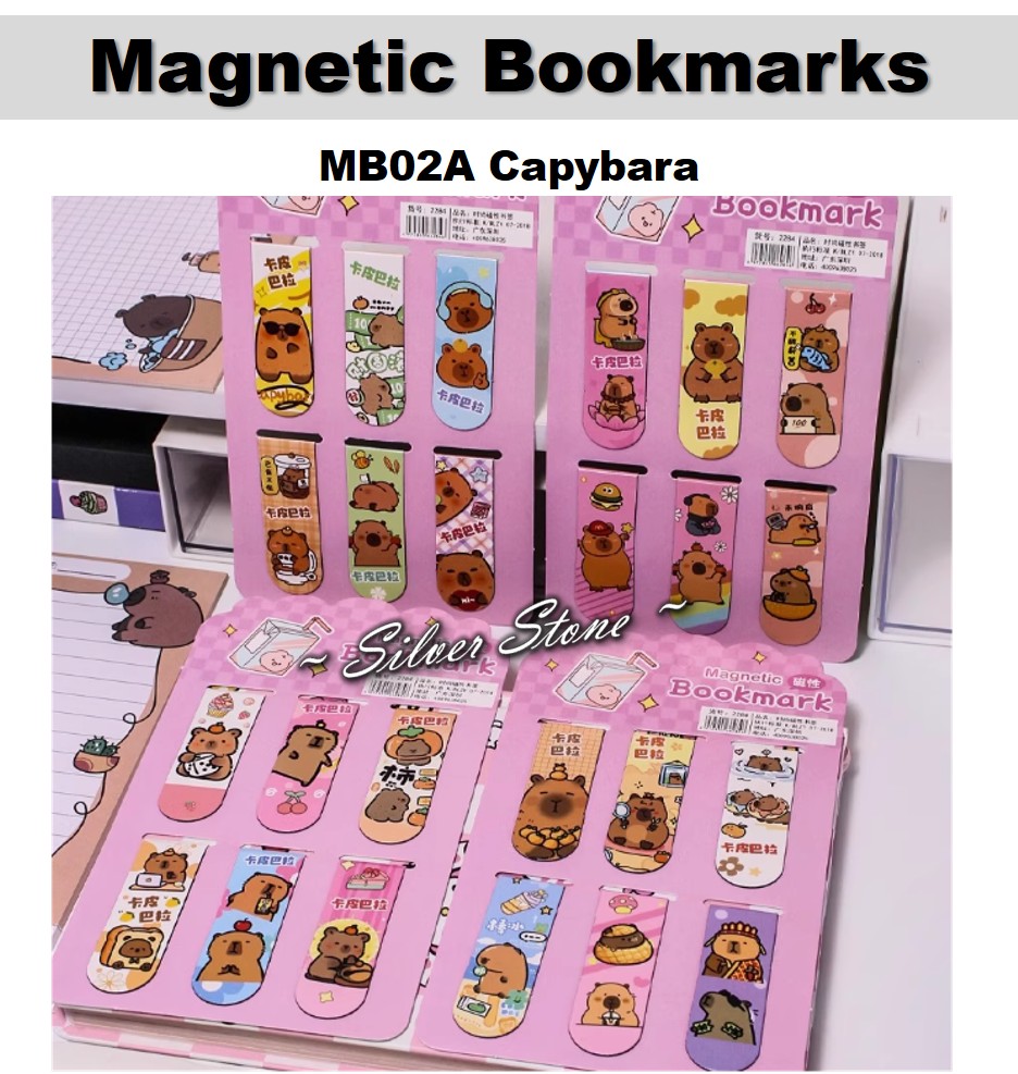 [SG Ready Stock] Cute Magnetic Bookmarks Kids Magnet Children Party Birthday Gift Cartoon Reward Goodie Bag Clip