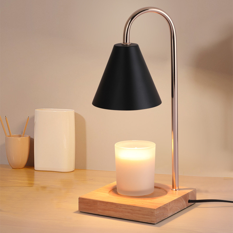 Lily of The Valley Candle Warmer Lamp with Marble Base Crystal Lamp Shade Fragrance Top-Down Wax Melting Lamp for Home