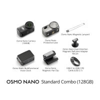 DJI Osmo Nano - Wearable Camera For Versatile Perspectives | Super Fast Charge | 4K/60fps Smooth Capture| 143° Ultra-Wide Angle | Dual-Sided Magnetic Design