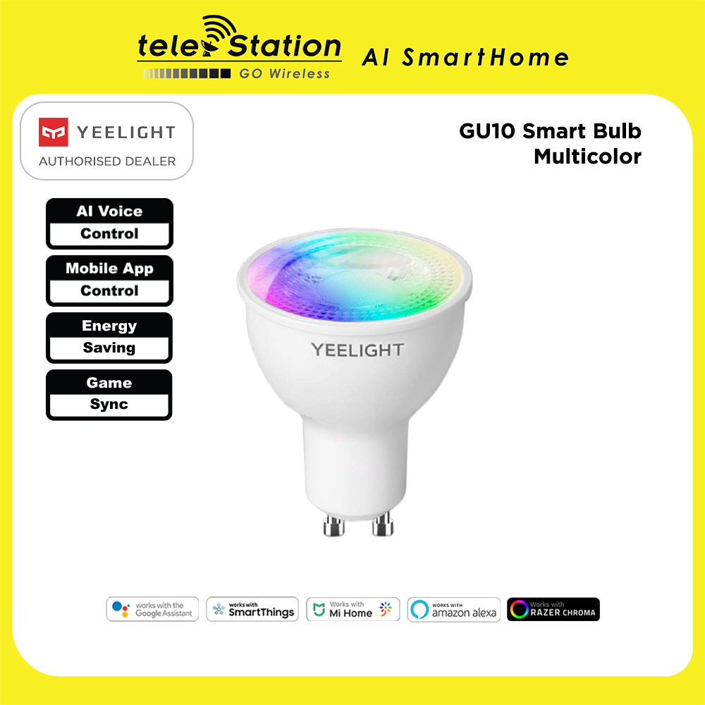 Yeelight GU10 Smart Bulb (Multicolour) (1 Year + 6 Months* Local Warranty)