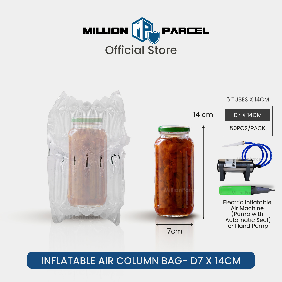 THICK Inflatable Air Column Bag | Bubble Wrap Bag | Wine Glass Bottle Jar Protector | Shockproof Fragile Packaging