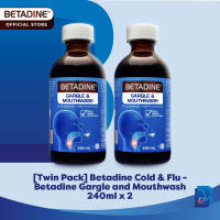 Betadine Gargle and Mouthwash PVP-I 1% for Throat Relief 240ml [EXP 7/31/2027]