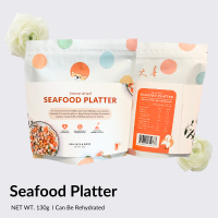 Taki Pets Seafood Platter PREMIUM Freeze Dried Dog and Cat Treats - Single Ingredient Treat [Made in Singapore]