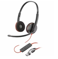 Poly BLACKWIRE 3220/3225 Series UC Headset - 2 Years Local Warranty [Authorized Reseller]