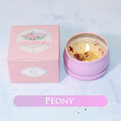 🇸🇬🔥SG STOCK🔥With Gift Box Home Scented Candle Dry Flower Handmade Natural Soy Aromatherapy Wax Fragrance Birthday Christmas Teachers Day Gift