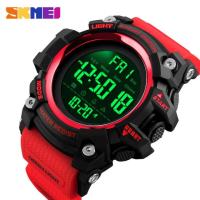 SKMEI Men Sports Watches Digital LED Watch Countdown Alarm Fashion Waterproof Wristwatches 1384