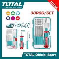 TOTAL 30 Pcs Interchangeable screwdriver and bits set TACSD30306