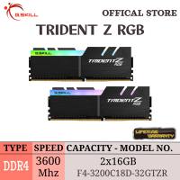 G.SKILL DDR4 TRIDENT Z RGB 3600MHZ DUAL CHANNEL RAM INTEL | 1.35V | [2x8GB 18-22-22-42 / 2x16GB 18-22-22-42]