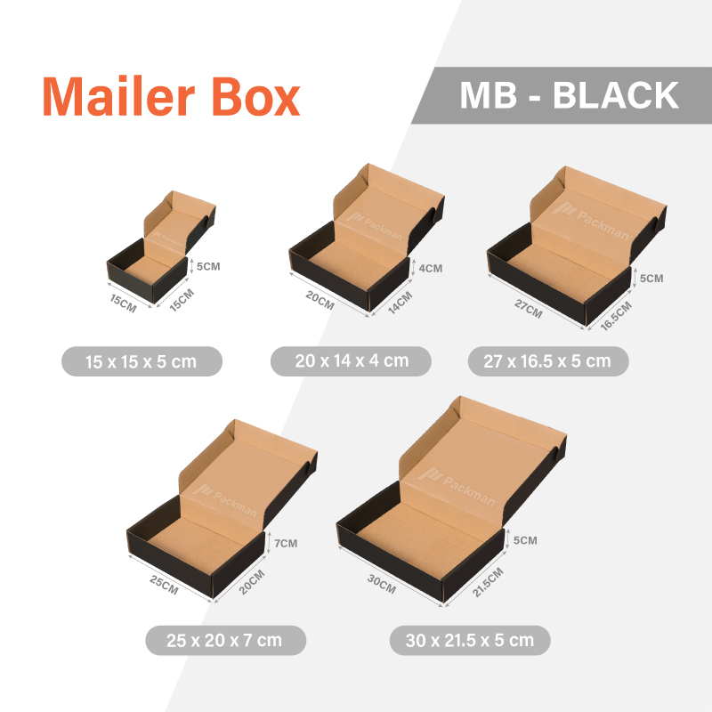 Kraft Mailing Box - Brown Red Black - Packaging Supplies - Wholesale