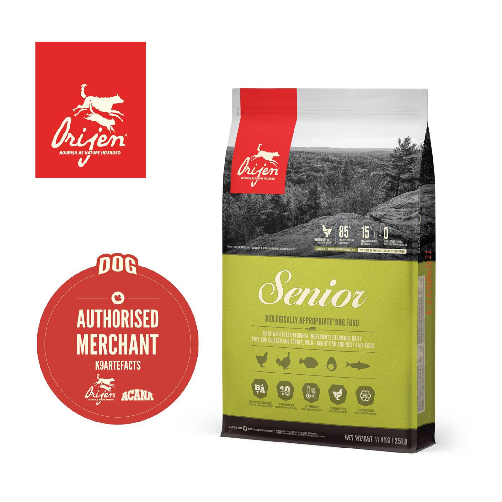 orijen senior dog food 11.4 kg