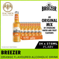 [1 CASE] BREEZER Orange Flavoured Alcohol Drink - 275ml / 27.5cl 4% ABV x24 - Zesty Orange Ready to Drink