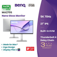 BenQ MA270S I 27″ 5K Nano Gloss Monitor I Made for Mac KVM switch Thunderbolt 4 90W USB-C HDMI Windows I Daisy Chain