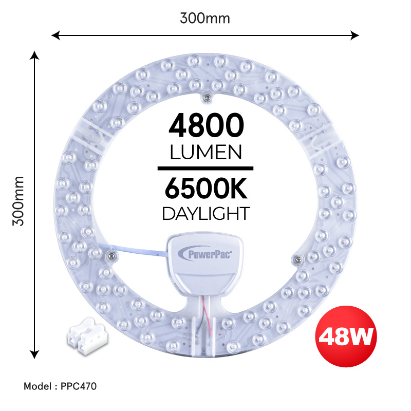 PowerPac LED Ceiling Lamp Ceiling Light Round Light 18/24/36/48 Watts (PPC180/PPC240/PPC360/PPC470)