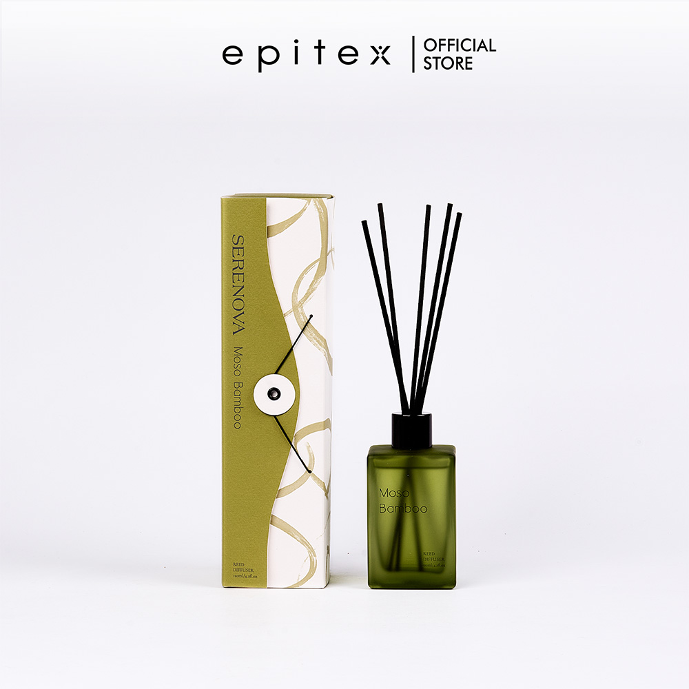 Epitex Serenova Reed Diffuser 120ml | Long Lasting Home Fragrance | Mood Enhancing Scent | Aromatherapy Diffuser for Bedroom Living Room Bathroom & Office | Elegant Home Décor Gift